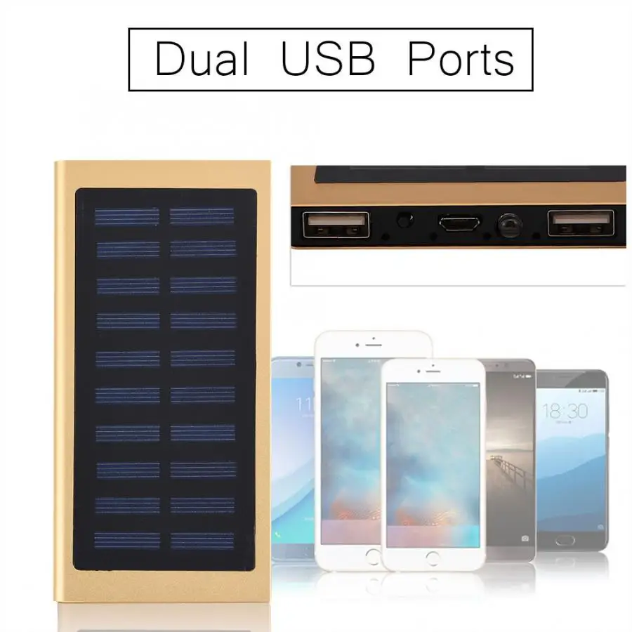 Без батареи) 10000 мАч DIY Kit power Bank Shell Dual USB быстрая зарядка для iPhone 11 Pro телефон планшет ПК Солнечный Внешний Аккумулятор Чехол