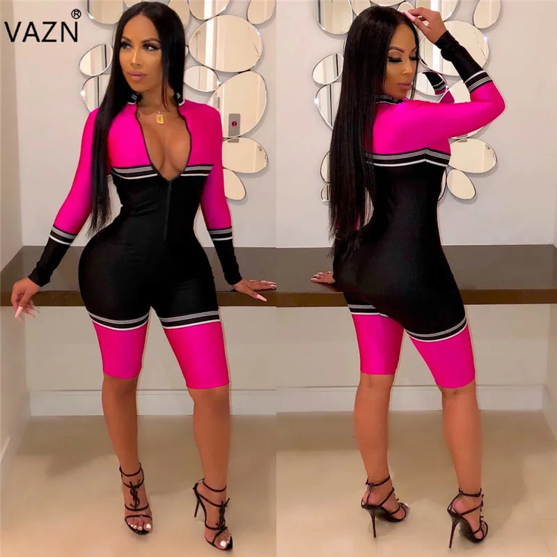 VAZN ML7236 новые высокие уличные свободные юные повседневные модные поло с длинным рукавом для женщин с высокой талией эластичный тренировочный костюм спортивные костюмы