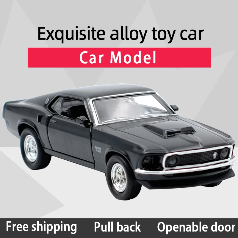 WELLY 1:36 модель автомобиля в стиле ретро из литого сплава Mustang Boss 429 игрушка с