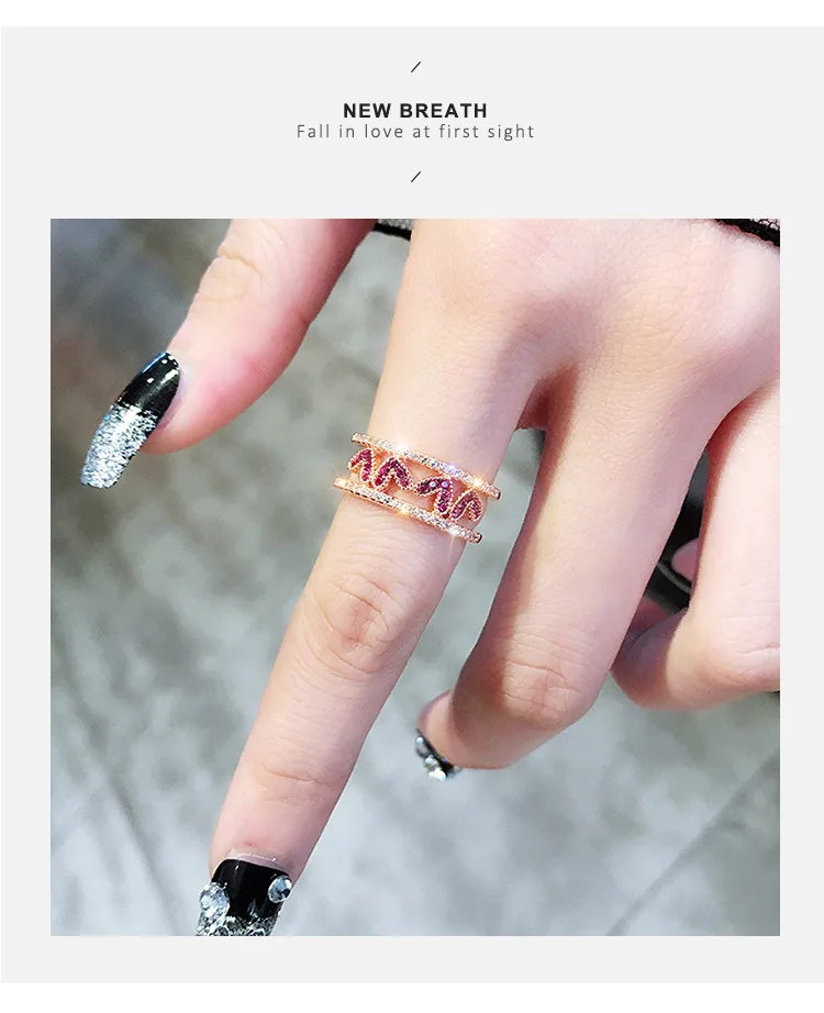 2020 Новая мода кольцо накладной Луной и звездами открытые кольца на палец для