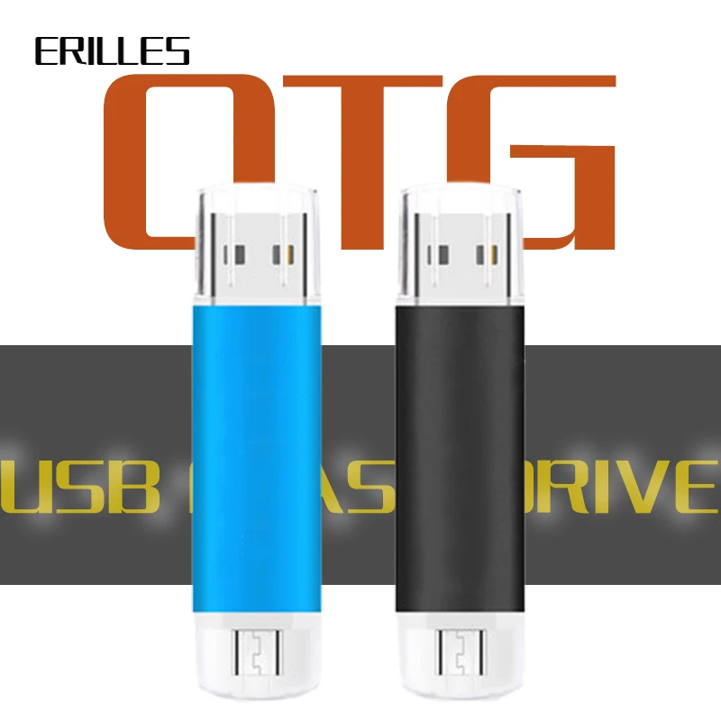 Флэш-накопитель 2 в 1 с интерфейсом Micro usb OTG флэш-накопитель на 32 ГБ 16 64 для