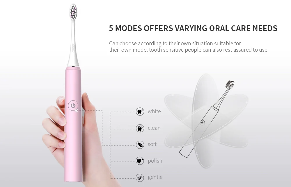 Acoustic wave electric toothbrush SEAGO S2 rechargeable home adult waterproof automatic