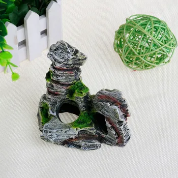 

Mountain View Aquarium Rock Cave Tree Bridge Fish Tank Ornament Decoration Decor