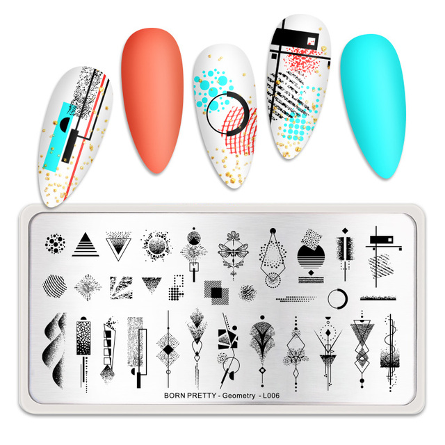 PRETTY Nature Leaves Plants Design Image Template Nail Stamping Plates Stainless Steel Nail Decoration Plate