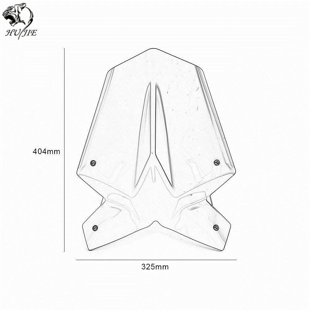 Мото спорт ветровое стекло Viser козырек подходит для KTM Duke 125 390 Duke125 Duke390, 17, 18, 19, дымчатое лобовое стекло
