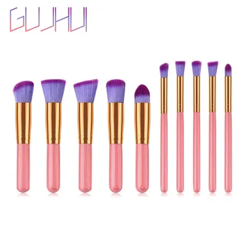 

10PC Make Up Wood brush Wool Fiber eyeshadow eyebrow eyeliner soft Cosmetic Brushes Eye Shadow pinceis de maquiagem Jz916