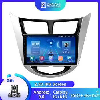 

Car Radio No DVD Tape Recorder 2din Android 9.0 Autoradio GPS Navigation Carplay DSP For Hyundai-H Solaris Accent I25 2010-2016