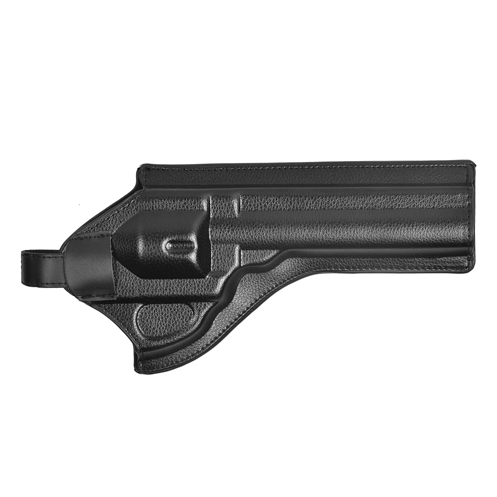 BlackLongShortQuickDrawLeatherHuntingMilitaryTacticalRevolver