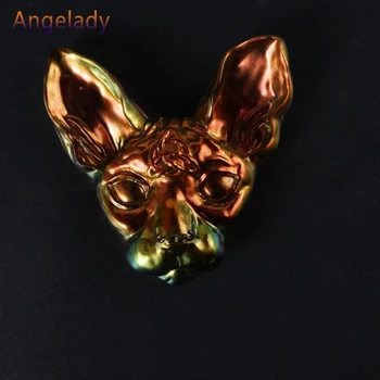 

Hairless Sphinx Cat Head Pendant Resin Mold Lord Bilus Figure Mold Jewelry Tools F3MD