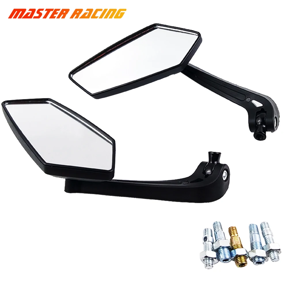 

8mm 10mm 2Pcs/Pair Motorcycle Handlebar Rear View Side Mirror Moto Side Rearview Mirrors Scooter For Honda Harley Suzuki Yamaha
