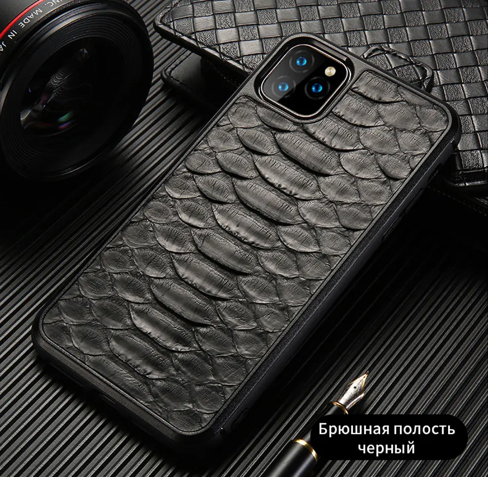 Кожаный деловой чехол для телефона из натуральной кожи питона для iPhone 11 Pro max 11 Pro X XS max XR 7 8 Высококачественная защита от падения
