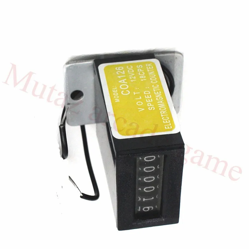 Contatore Di Monete Meccanico A 6 Cifre 12V Per Distributori Automatici Di Giochi Di Flipper Con Armadio Arcade A Gettoniera