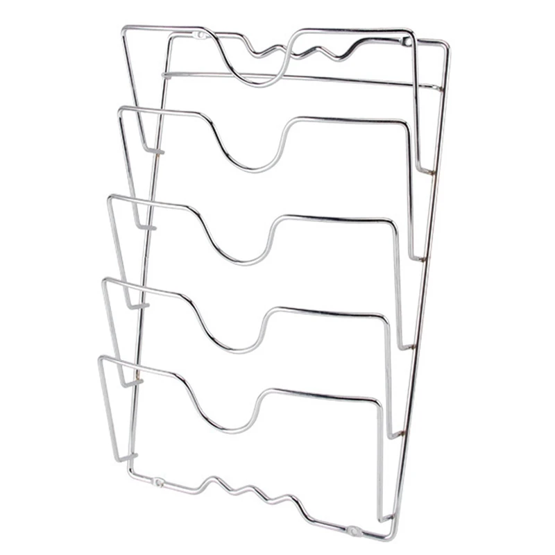 

HOT-Anti-Fall 5-Layer Pot Rack Pot Lid Rack Kitchen Multi-Function Cutting Board Kitchen Shelf Storage Rack For Kitchen Tool