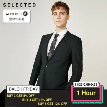 

SELECTED Men's Slim Fit Woolen Blazer Wool Business Jacket T|41925Y501