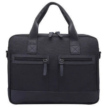 

15.6-Inch Men's Business Casual Laptop Bag Laptop Bag Waterproof Oxford Cloth Briefcase Black