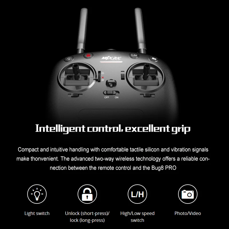 MJX Bugs 8 Pro B8pro RC гоночный Дрон игрушка 2,4 ГГц 65 км/ч высокоскоростной бесщеточный двигатель RC Квадрокоптер с 3D откидной угол светодиодный светильник