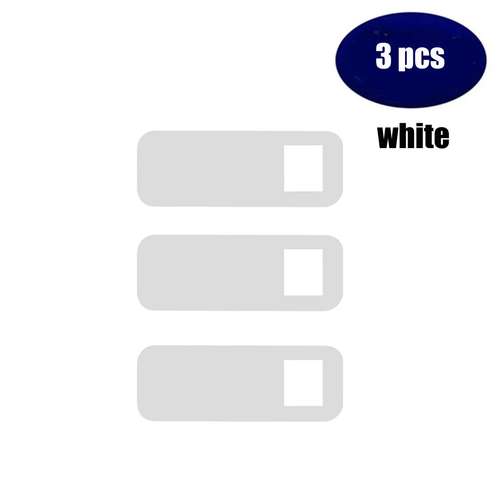 white 3 шт. веб-камера крышка слайд-камера защита конфиденциальности стикер универсальный для телефона iPad планшет инструменты аксессуары Высокое качество - Цвет: white
