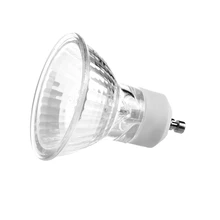 1 шт галогенная лампа 220-240 в 35 Вт 50 Вт диаметр 50 мм прозрачное стекло с крышкой с регулируемой яркостью теплая белая точечная лампа