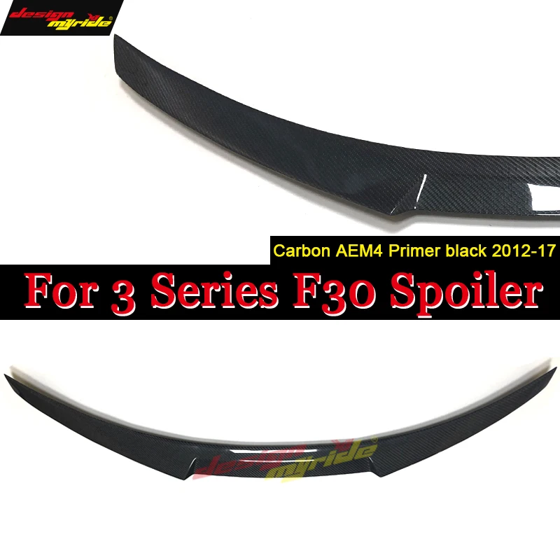 For BMW F30 rear trunk spoiler car wing M4 style carbon fiber 3 series