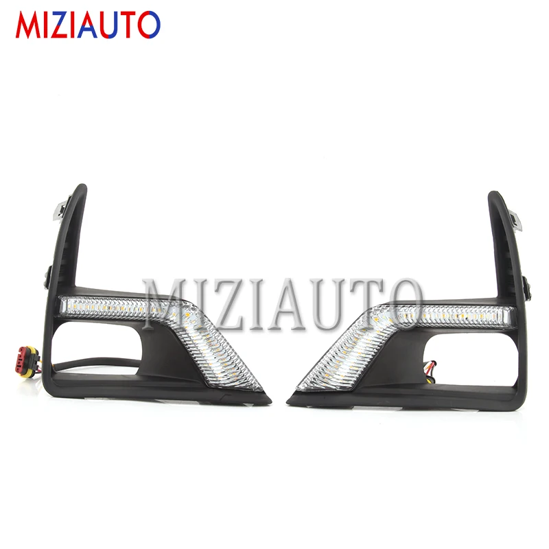 MIZIAUTO 2 шт. Светодиодный дневной ходовой свет для Toyota Land Cruiser Prado автомобильные аксессуары водонепроницаемые DRL Противотуманные фары украшения