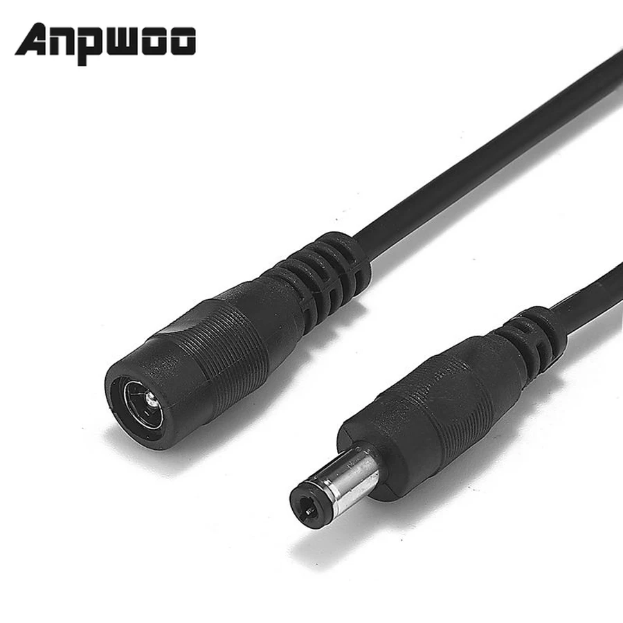 Удлинительный кабель питания ANPWOO 1 шт. 3 м/10 футов Разъем 5 мм x 2 штекер папа для