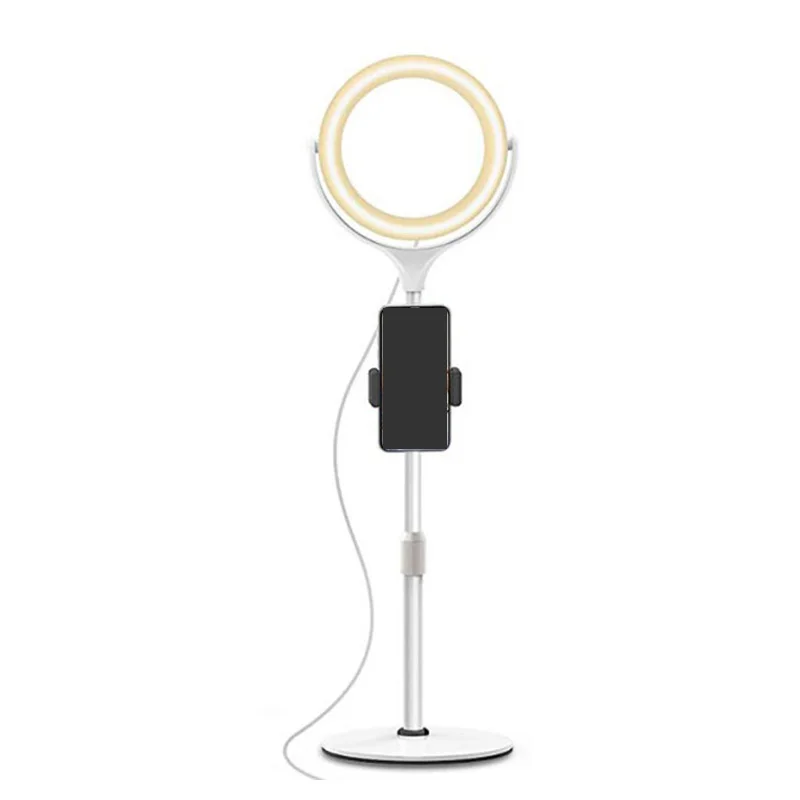

Selfie Ring Light,3 Colors Lighting Mode,10 Level of Brightiness,Adjustable Fill Light for Live Stream,8 Inch LED Ringlight with