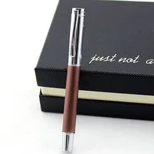Высокое качество древесины и металлическая шариковая ручка с черными чернилами Роскошные писать подарочные ручки ручка для каллиграфии бухгалтерская ручка