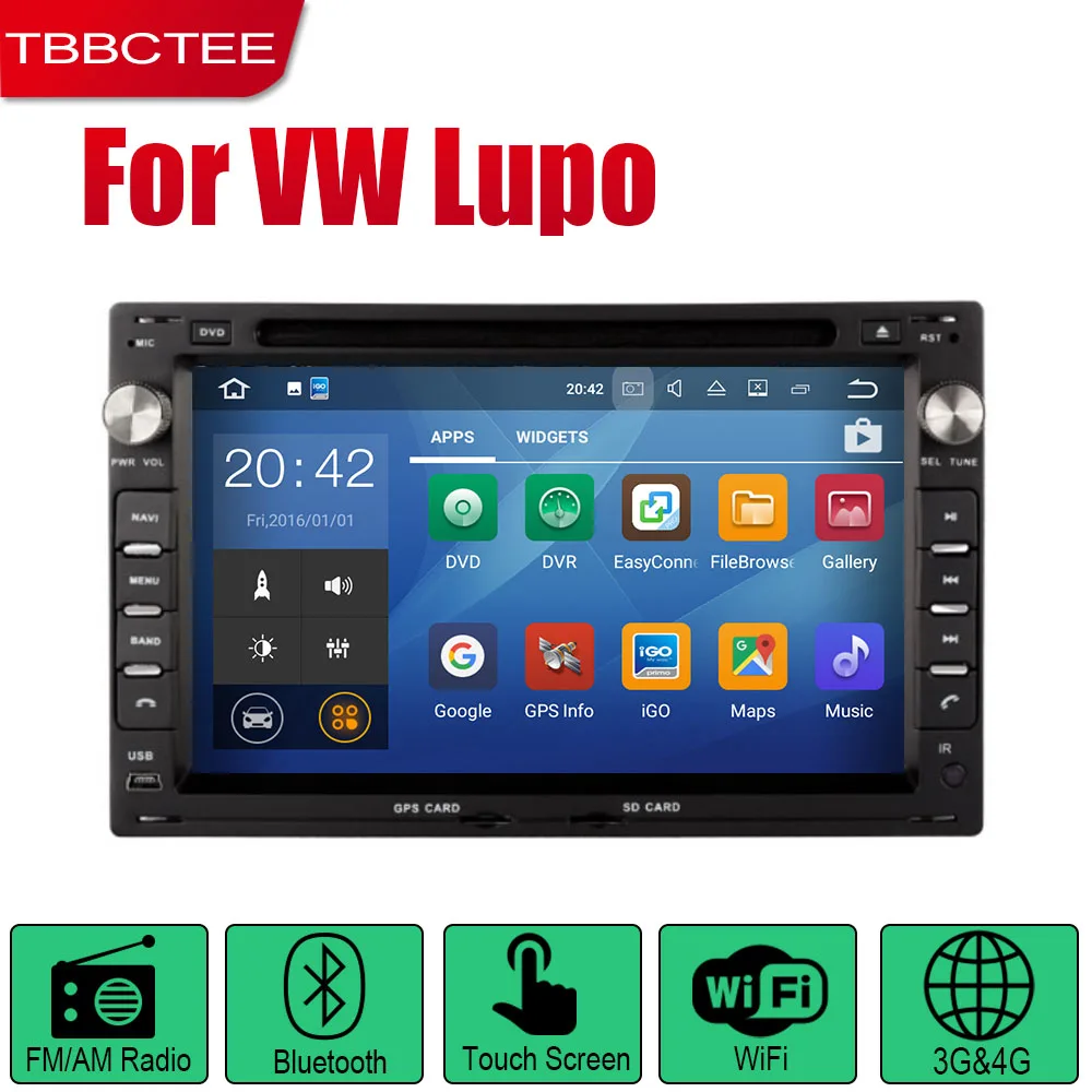 Standard machine TBBCTEE Android автомобильное радио стерео gps навигация для Volkswagen Lupo 2005~ 2009 Bluetooth wifi 2din автомобильное радио стерео Мультимедиа - Цвет: Standard machine