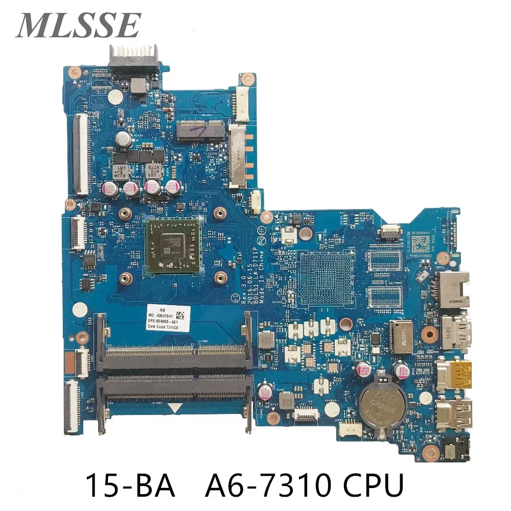 Материнская плата для ноутбука HP Pavilion 15-BA 854965-601 854965-001 | Компьютеры и офис