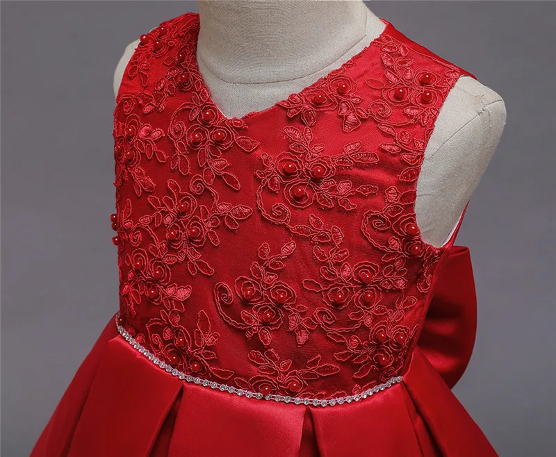 Летние кружевные Детские платья для свадебной вечеринки для девочек; платье с цветочным рисунком для девочек; Одежда для маленьких девочек; детское праздничное платье