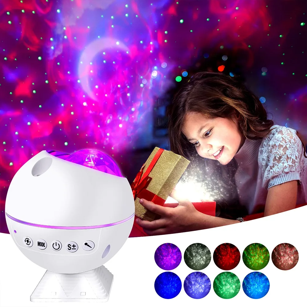 Star Projector Magnetic Mount Moon Cloud Sky Night Lamp for Kids Bedside Party Car Atmosphere Light Dropshipping | Лампы и освещение