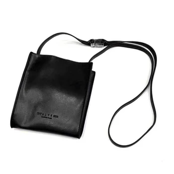 

High Quality Metal button ALYX Shoulder Bags Men Women Genuine Leather Fashion Functional Tactical Bag Skateboard ALYX Bags