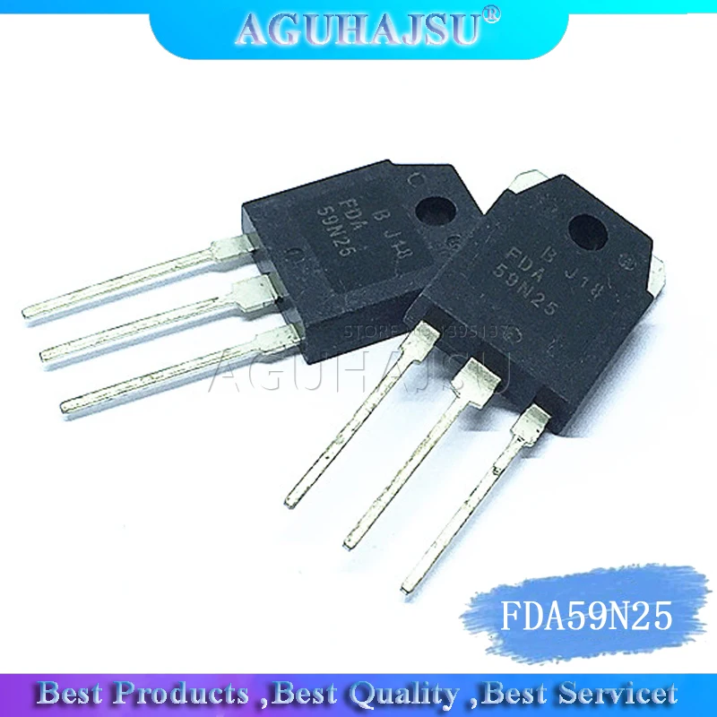 5 шт. FDA59N25 59N25 59N 250В TO-3P | Электронные компоненты и принадлежности