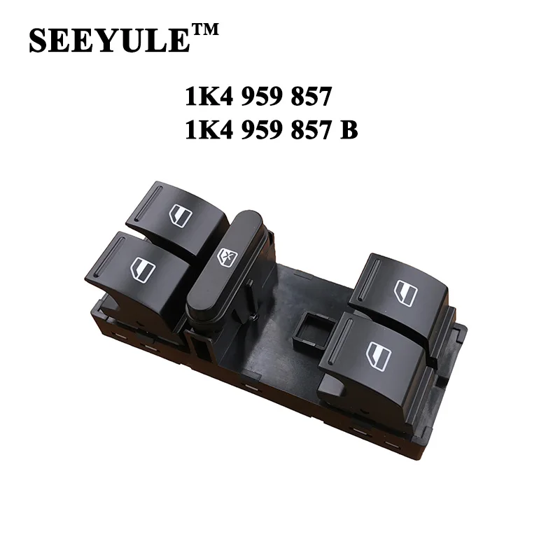 

1pc SEEYULE 1K4 959 857 B Car Window Control Switch for VW Passat B6 Golf Jetta MK5 MK6 A5 A6 Touran Sagitar Magotan 1KD 959 857