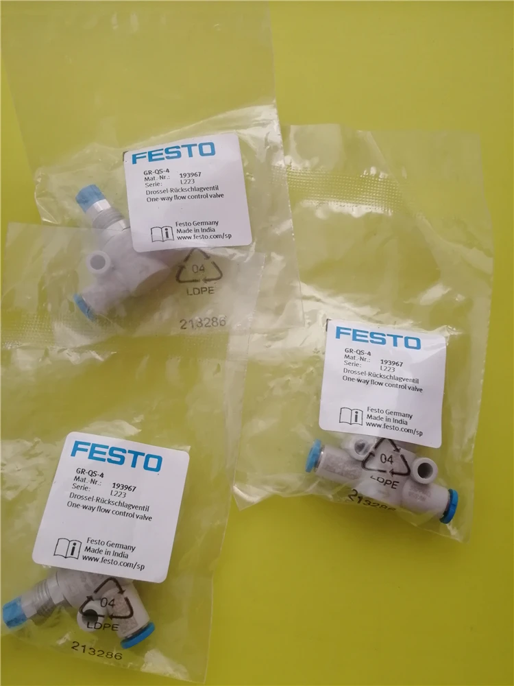 Festo 193967, GR-QS-4, 193969, GR-QS-6, 193970, GR-QS-8, 19581