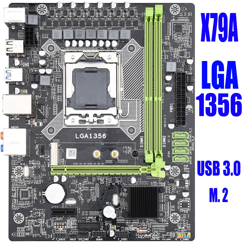 

X79 LGA1356 motherboard m.2 sata usb 3.0 support REG ECC server memory and xeon E5 processor Stronger than huananzhi x9a lga1356