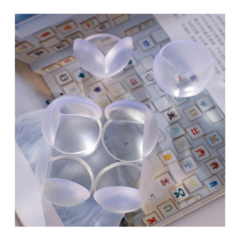Baby Child Safety Silicone Table Corner Protector 5Pcs silicone table corner protector table corner protector table edge protector furniture anti collision strip