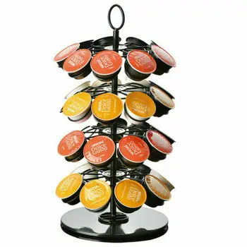 

Nespresso Coffee Capsules Coffee Pod Holder Holds 24 36 40 42 Nespresso Pods ROTATING Capsule Stand Kitchen Shelf Rack