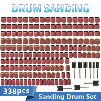 

338pcs Nail Drill Bits Sanding Bands Set #80#120#320 Electric Nail Machine Nail Art Tools Abrasive Tools Sanding Bands