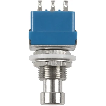 

3Pcs 9-Pin 3PDT Guitar Effects Pedal Box Stomp Foot Metal Switch True Bypass Blue