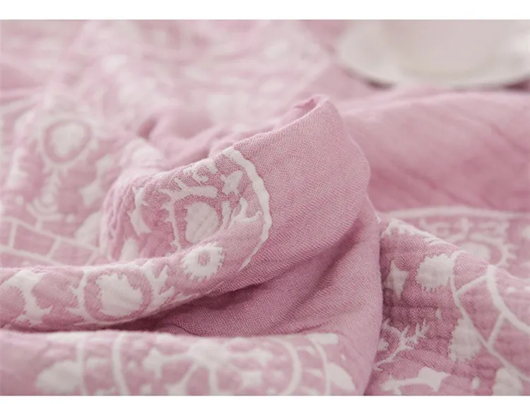 Хлопковое муслиновое одеяло кровать диван путешествия дышащий шик Мандала стиль утолщенные махровые пледы одеяло Para одеяло