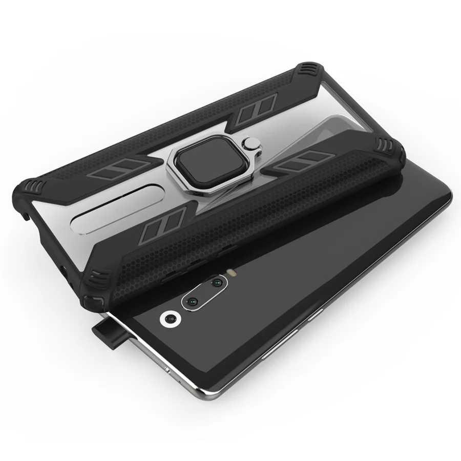 Сверхпрочный робот Хищник армированный чехол с подставкой для Xiaomi mi 8 lite Red mi Note 7 Red mi K20 Pro mi 9T Прочный Гибридный чехол