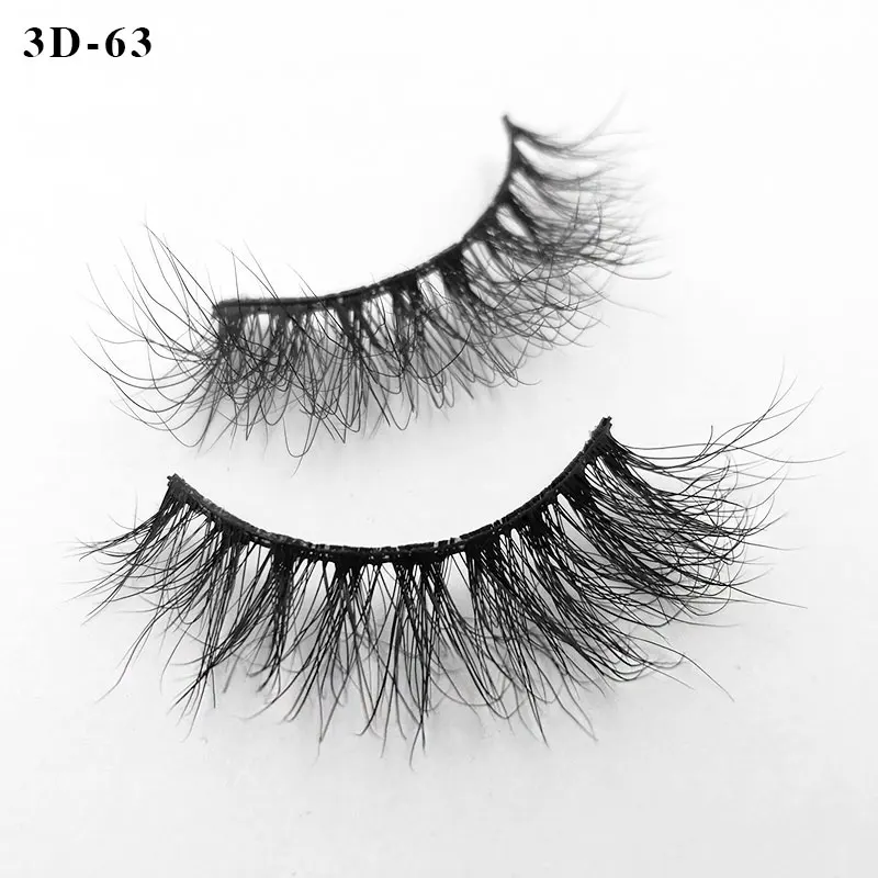 Iflovedekd, для детей возрастом от 1 до пара 3d норковых ресниц mink hair/3D ресницы природные Толстые Накладные ресницы удлинители - Цвет: 3D-63