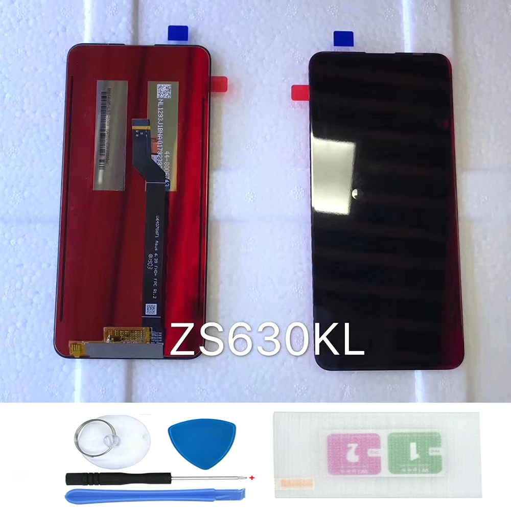 

LCD Mobile Phone For Asus ZenFone 6 6Z ZS630KL Display Touch Screen Digitizer Assembly Free tools repairs