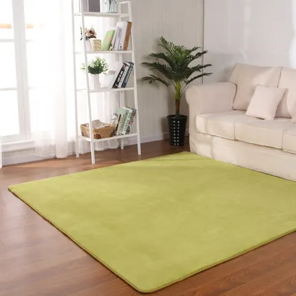 Grassgreen Zeegle качественный Противоскользящий ковер для гостиной коралловый флис мягкая пена с эффектом памяти впитывающие отходы коврики для детской комнаты Противоскользящий коврик - Цвет: Grassgreen