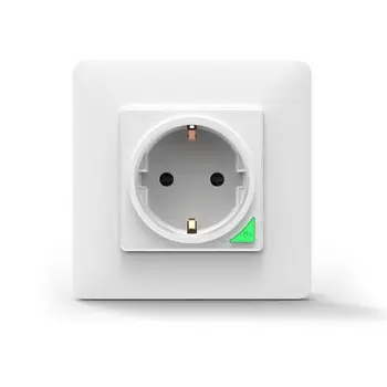 

Smart WiFi Wall Socket Intelligent Remote Control EU 16A Wall Outlet Power Plug L4MB
