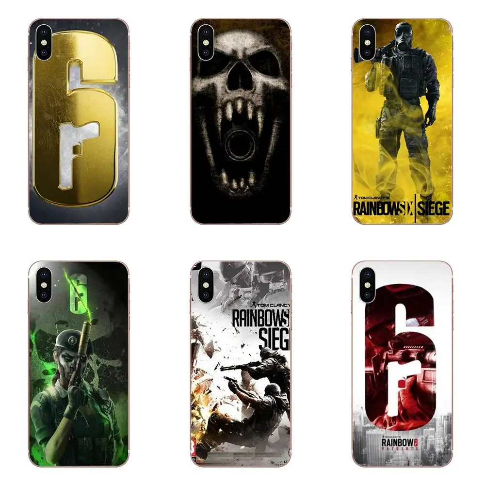 

TPU Print Cover Case For Huawei Honor 4C 5A 5C 5X 6 6A 6X 7 7A 7C 7X 8 8C 8S 9 10 10i 20 20i Lite Pro Rainbow Six Siege