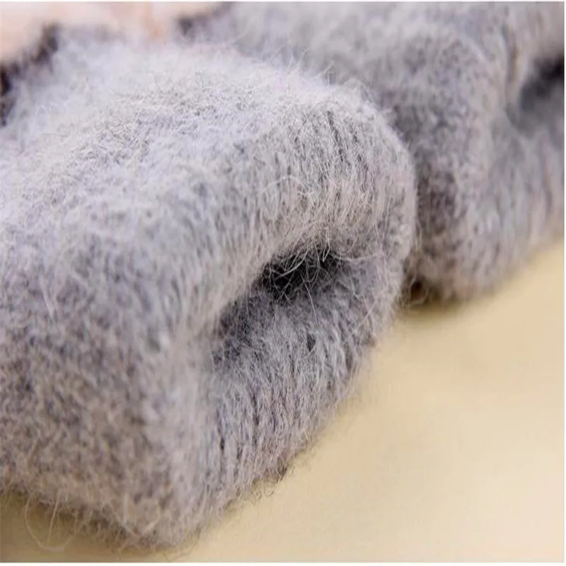 In the fall and winter of the new gloves ms double hair thickening warm knitting bag to gloves gloves foreign trade 032