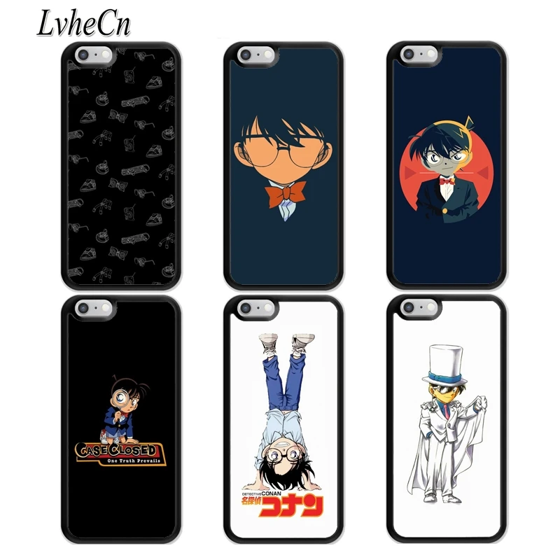 

LvheCn Cute Detective Conan Phone Case For iPhone 5 5S 6 6s 7 8 plus 11 X XR XS max Samsung Galaxy S6 S7 edge S8 S9 S10 plus