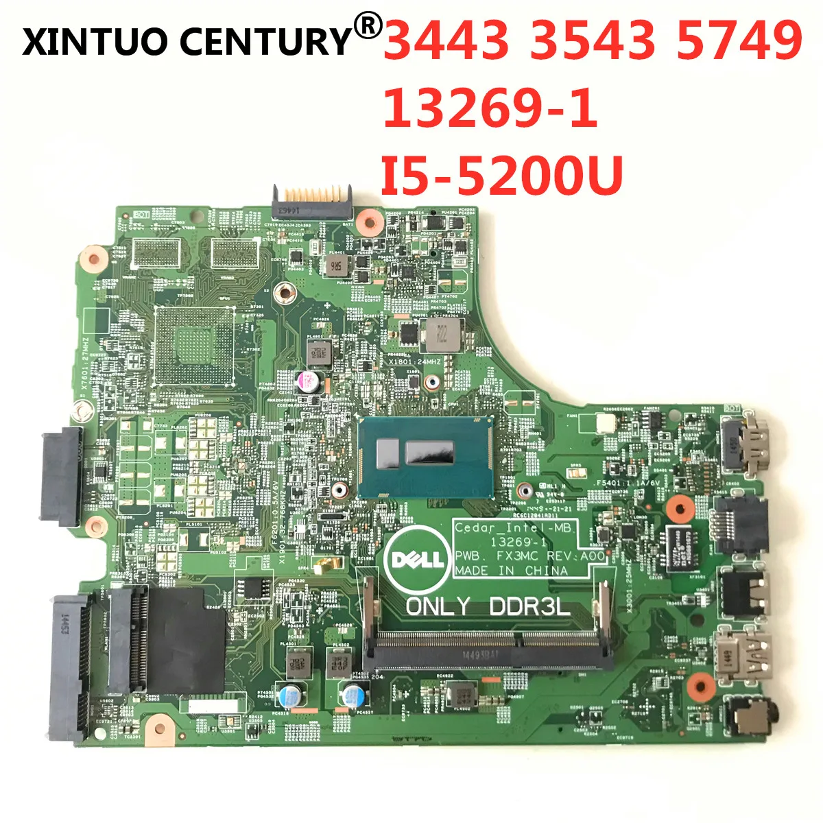 Бесплатная доставка материнской платы DELL 3543 3443 13269-1 PWB FX3MC REV A00 материнская плата